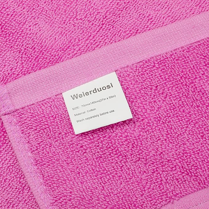 Cotton Bath Towels Set, 2-Piece Set Super Absorbent Quick Drying, Suitable - Image 8