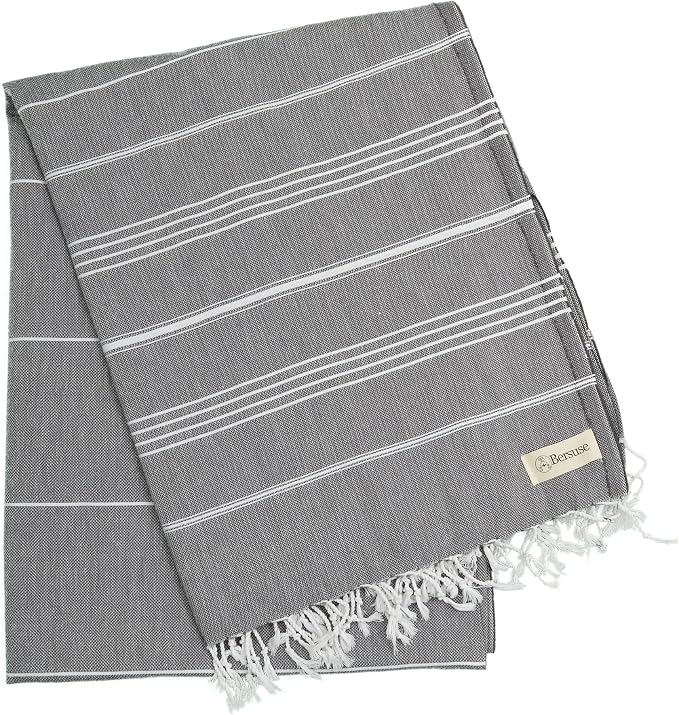Bersuse Towels Anatolia XL Beach Blanket Throw Blanket Turkish Towel 100% - Image 4