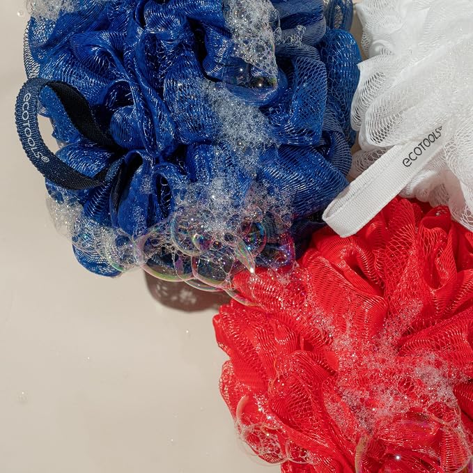 EcoTools Delicate EcoPouf Body Loofah, Gentle Exfoliating Shower Sponge - Image 3