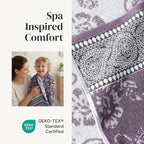 Modern Threads Floral Trail 6-Piece 100% Cotton Towel Set – Reversible Yarn - Image 4
