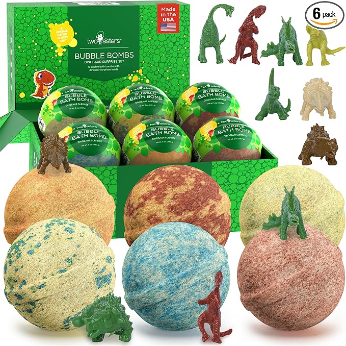 Dinosaur Bath Bombs for Kids by TwoSisters