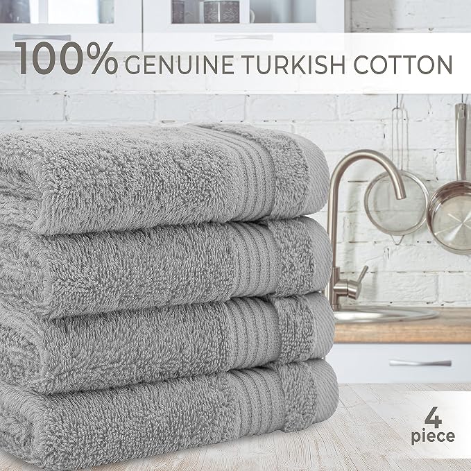 Cotton Paradise 100% Cotton Turkish Washcloth Set - Image 4