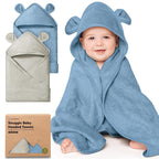 KeaBabies 2-Pack Hooded Baby Towels by KeaBabies