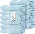 Commercial Bulk Pack of 12 Bath Towels – 100% Cotton Terry 24" x 48" – Ideal by TEXCRAFT