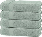White Classic Green Bath Towels 27x54 Inch, Cotton Towel Set by WhiteClassic
