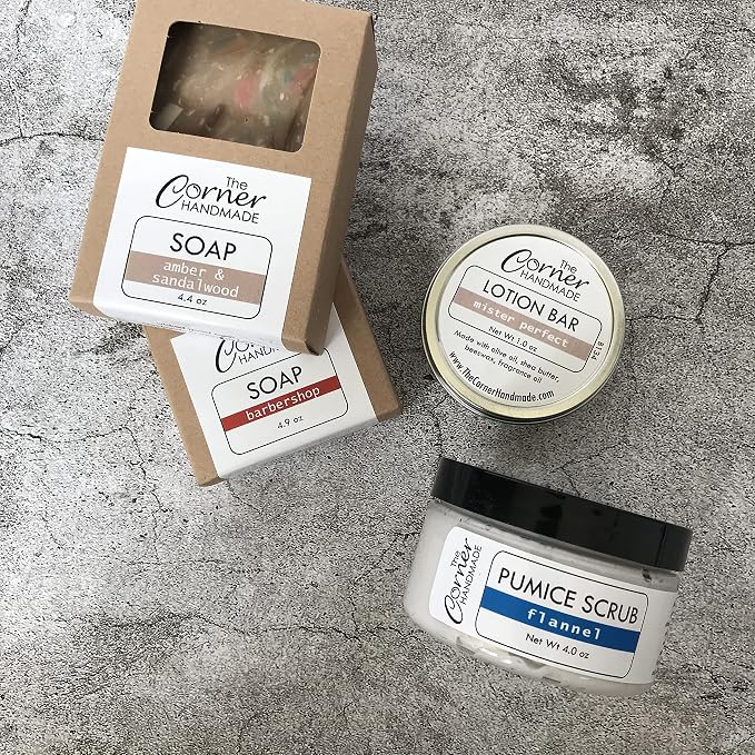 Pumice Hand Scrub Gift Set, Gardeners Gift Basket, Mechanics Spa Box, Bath Kit - Image 3