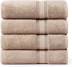 LANE LINEN 100% Cotton Bath Sheets Set of 4 by LaneLinen