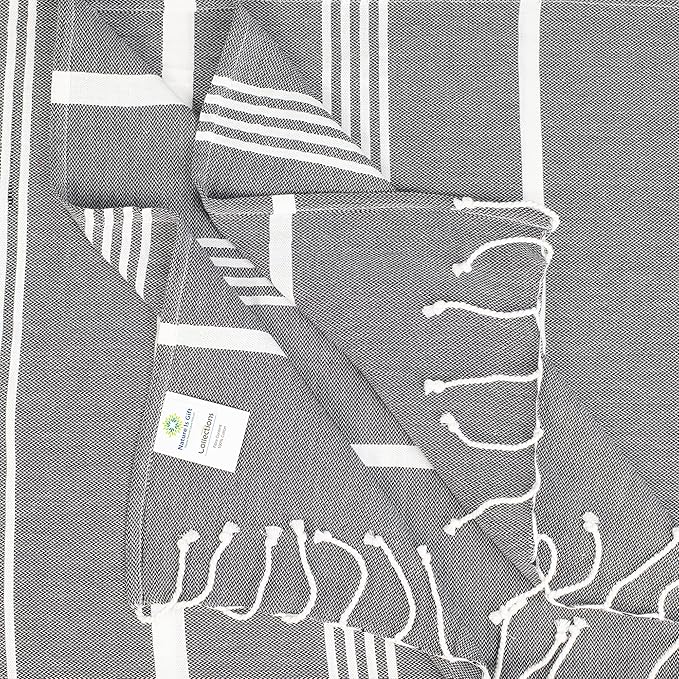 Beach Towel 100% Cotton Turkish Beach Towel Adult 38x70 Inch Pre-washed - Image 2