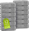 White Classic Light Gray Washcloths Set by WhiteClassic