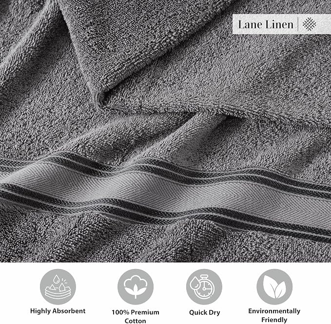 LANE LINEN Luxury Bath Towels Set - Image 5