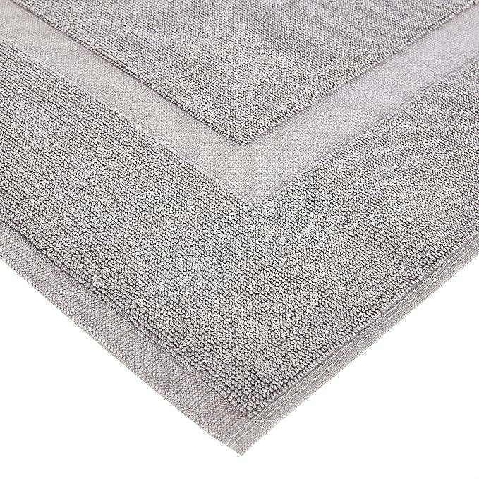 Amazon Basics Banded Bathroom Bath Rug Mat, Machine Washable, 100% Cotton - Image 5