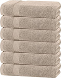 White Classic Wealuxe Taupe Bath Towels 24x50 Inch, Cotton Towel Set by WhiteClassic