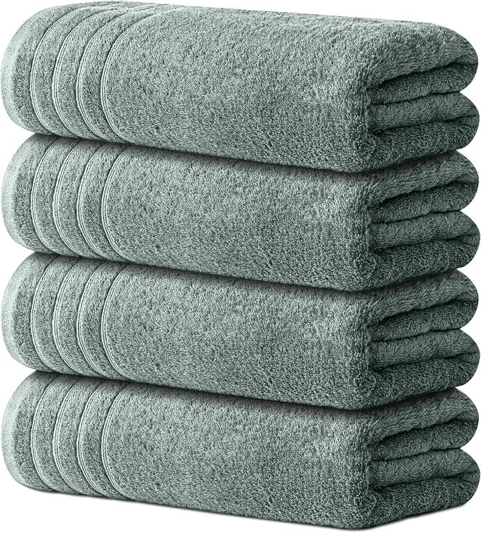 Avalon Towels Bath Towels Set of 4, Size 30 x 60 Inches by AvalonTowels
