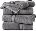 LANE LINEN 100% Cotton 4 Pack Bath Towels Set - Image 2