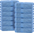 White Classic Light Blue Hand Towels by WhiteClassic