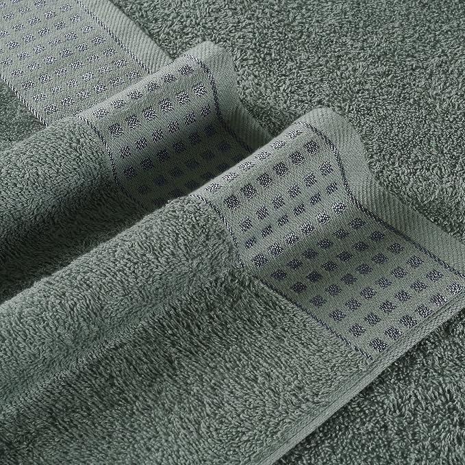 GLAMBURG 100% Cotton Ultra Soft 6 Pack Towel Set, Contains 2 Bath Towels 28x55 - Image 2