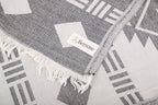Bersuse 100% Cotton Belize XL Throw Blanket Turkish Towel Beach Blanket - Image 5