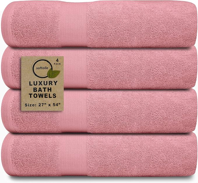 Softolle Luxury Bath Towels Set of 4 | Towels by Softolle