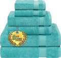 Cotton Paradise 6 Piece Towel Set 100% Cotton Soft Absorbent Turkish Towels by UNITEDHOMETEXTILE