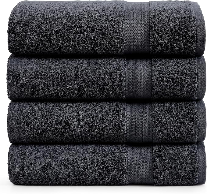 LANE LINEN 100% Luxury Cotton Bath Sheets Set of 4 by LaneLinen