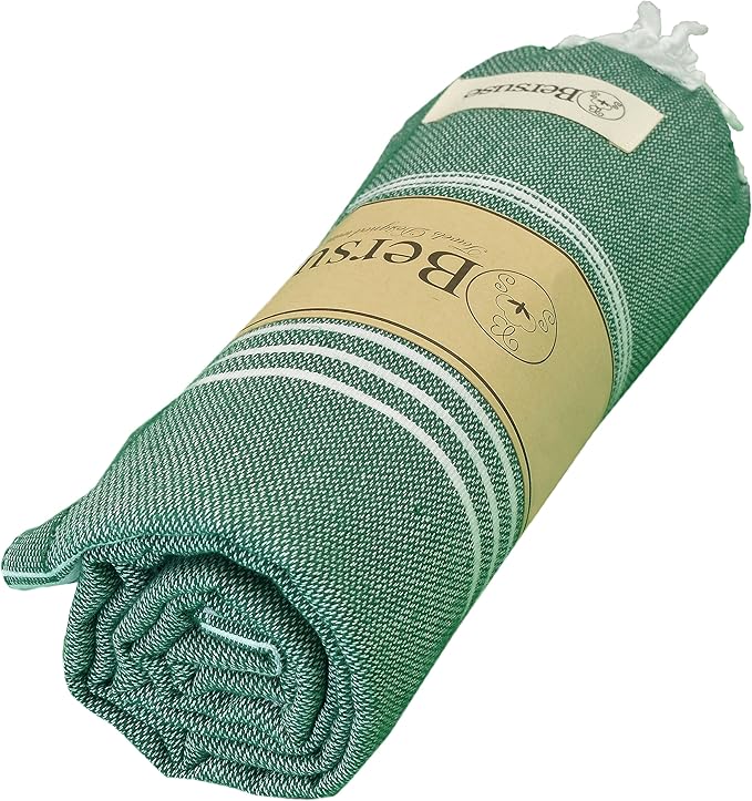 Bersuse Towels Anatolia XL Beach Blanket Throw Blanket Turkish Towel 100% - Image 4