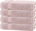 White Classic Pink Bath Towels 27x54 Inch, Cotton Towel Set by WhiteClassic