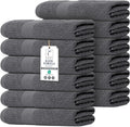 Commercial Bulk Pack of 12 Bath Towels – 100% Cotton Terry 24" x 48" – Ideal by TEXCRAFT