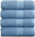 NY Loft 100% Cotton Bath Towel 4 Pack | Super Soft & Absorbent Quick-Dry Bath by NYLoft