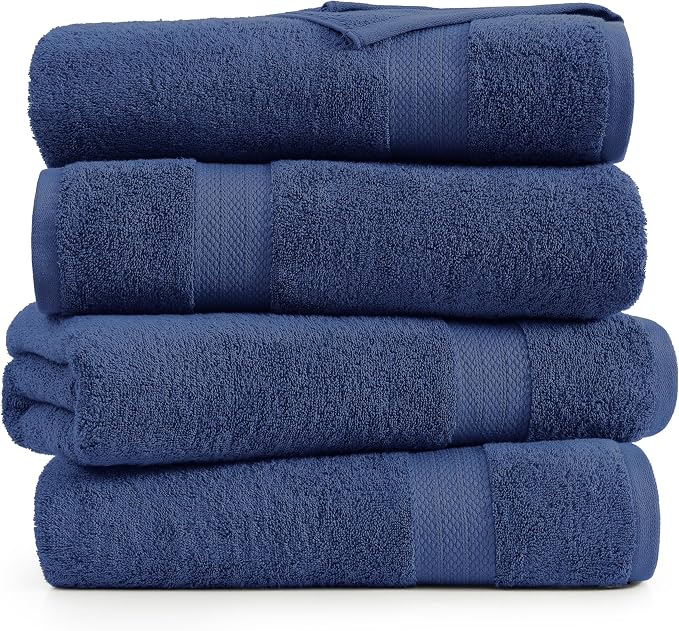 LANE LINEN 100% Cotton Bath Sheets 4 Pack - Image 2