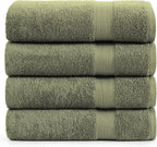 LANE LINEN 100% Mercerized Cotton Bath Sheet Set of 4 by LaneLinen