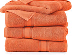 Lane Linen 100% Cotton 4 Pack Bath Towels - Image 2