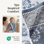Modern Threads Floral Trail 6-Piece 100% Cotton Towel Set – Reversible Yarn - Image 4