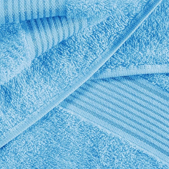 BELZZI Home Ultra Soft 4 Pack Oversized Bath Towel Set 27x54, Cotton Compact - Image 2