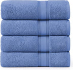 LANE LINEN 100% Cotton 4 Pack Bath Sheets by LaneLinen