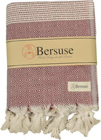 Bersuse 100% Cotton Hierapolis XL Throw Blanket by Bersuse