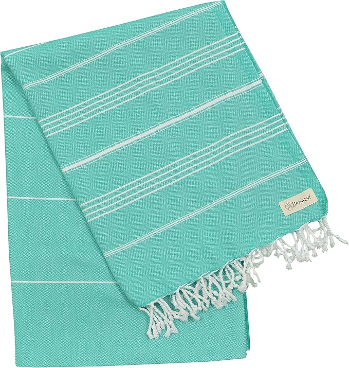 Bersuse Towels Anatolia XL Beach Blanket Throw Blanket Turkish Towel 100% - Image 4