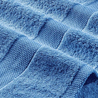 White Classic Light Blue Hand Towels - Image 8