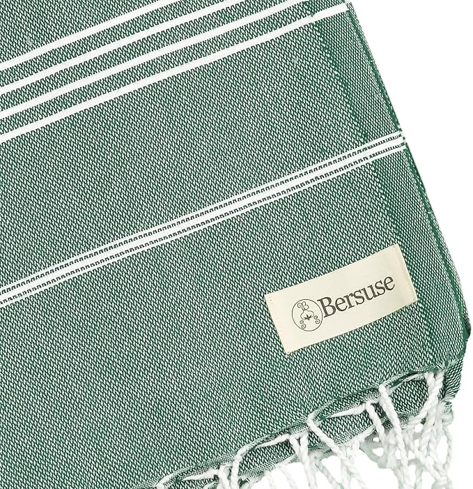 Bersuse Towels Anatolia XL Beach Blanket Throw Blanket Turkish Towel 100% - Image 7