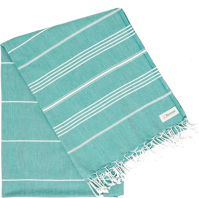 Bersuse Towels Anatolia XL Beach Blanket Throw Blanket Turkish Towel 100% - Image 4