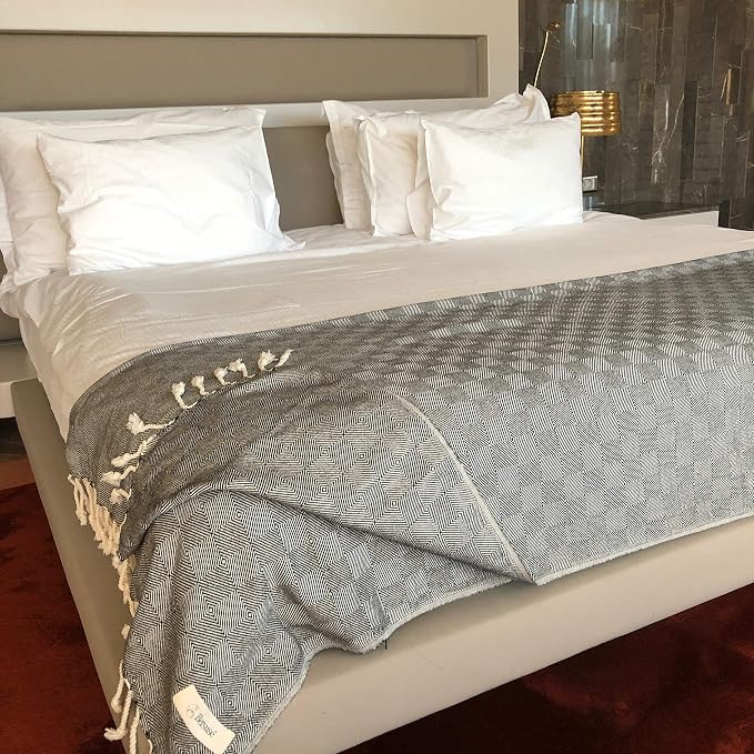 Bersuse 100% Cotton Milas XL Throw Blanket - Image 7
