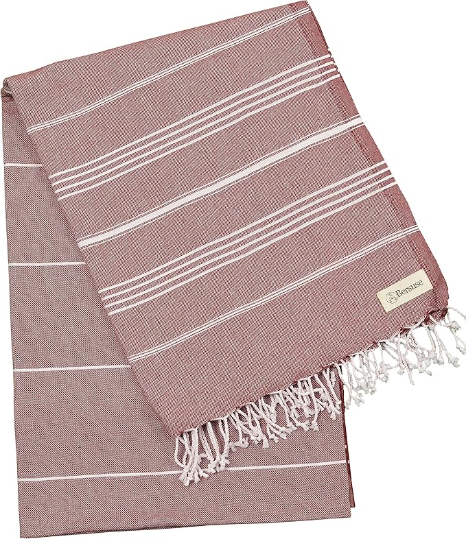 Bersuse Towels Anatolia XL Beach Blanket Throw Blanket Turkish Towel 100% - Image 4